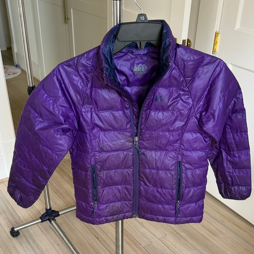 REI Kids Bold Purple Puffer Jacket
